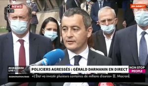 Policiers blessés à Herblay: Regardez la déclaration du ministre de l'Intérieur Gérald Darmanin depuis le commissariat de Cergy - VIDEO