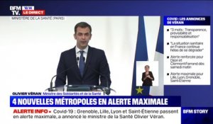 Covid-19: Olivier Véran note "amélioration sensible" à Nice et Bordeaux et "une inflexion positive" à Rennes et Aix-Marseille