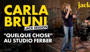 Carla Bruni : "Quelque chose" en Jack Session au Studio Ferber