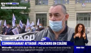 Les policiers en colère manifestent devant la préfecture de Paris