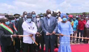 Le Président Alassane Ouattara inaugure l'axe Ferké- Nassian- Kong