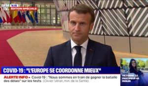 Covid-19: pour Emmanuel Macron, "nous pouvons nous féliciter que l'Europe se coordonne mieux"