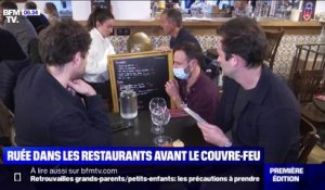 Les réservations explosent dans les restaurants avant le couvre-feu