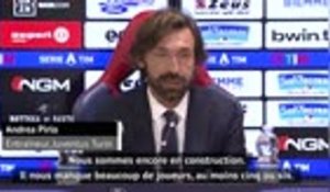 4e j. - Pirlo : "Difficile d'aligner une équipe compétitive"