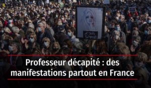 Professeur décapité : des manifestations partout en France