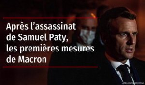 Après l'assassinat de Samuel Paty, les premières mesures de Macron