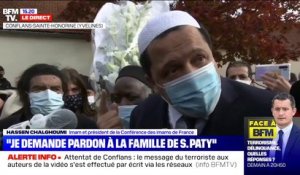 Hassen Chalghoumi, présidente de la Conférence de des imams de France, demande à toutes les mosquées de France de faire une prière pour Samuel Paty vendredi