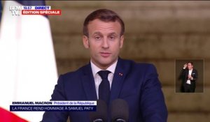Emmanuel Macron: "Nous ne renoncerons pas aux caricatures, aux dessins"