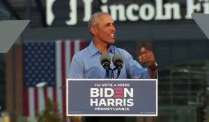 Etats-Unis: L'ancien président américain Barack Obama appelle les démocrates à se mobiliser en masse d’ici le 3 novembre pour Joe Biden et à ne pas croire que l’élection est déjà gagnée