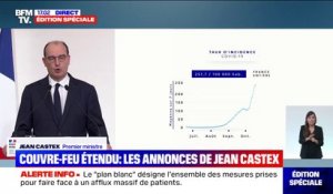 Jean Castex: "À compter de vendredi minuit, 54 départements et un territoire d'outre-mer seront soumis à la règle du couvre-feu"