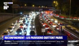 Reconfinement: les Parisiens quittent la capitale