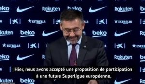 Barça - Bartomeu : "Le club a accepté de participer à une Superligue européenne"