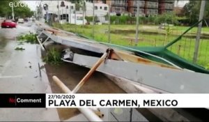 Mexique : Playa del Carmen touchée par l'ouragan Zeta