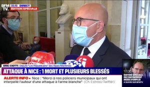 Éric Ciotti (LR) sur l'attaque à Nice: "Cela ressemble en tous points à une attaque terroriste"