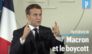 Macron : le boycott des produits français est "indigne" et "inadmissible"