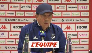 Gasset « Bordeaux va jouer le maintien » - Foot - L1