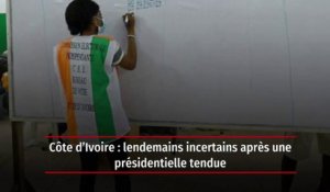 Côte d'Ivoire : lendemains incertains après une présidentielle tendue