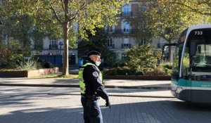 Confinement : Opération de contrôles place de Bretagne