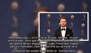 VIDEO. Justin Timberlake s'invite dans un Zoom de bénévoles de la campagne de Joe Biden