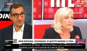 EXCLU - Jean Messiha explique dans "Morandini Live" sur CNews pourquoi il quitte Marine Le Pen - Tensions en fin d'interview avec Jean-Marc Morandini - VIDEO