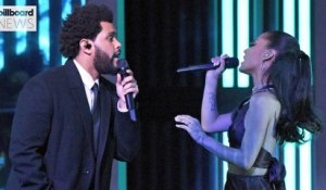 iHeart Radio Music Awards: The Weeknd & Ariana Grande Give TV Debut Performance of 'Save Your Tears' | Billboard News