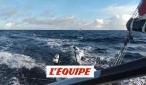 Quand Damien Seguin croise Jean Le Cam - Voile - Vendée Globe