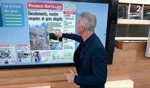 Kiosque à journaux : intempéries en Guadeloupe, annonces de Jean Castex et confinement