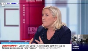 Loi de sécurité globale: Marine Le Pen déplore que "tout le monde va être surveillé"