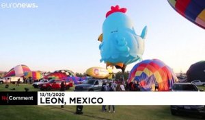 Mexique : des centaines de montgolfières dans le ciel de Guanajuato