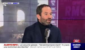 Benoît Hamon sur la loi de sécurité globale: "Gérald Darmanin ment", "il y aura des restrictions de libertés"
