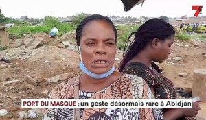Port du masque : un geste désormais rare à Abidjan