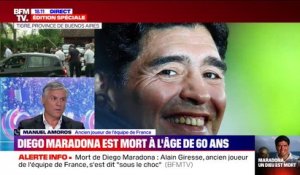 Manuel Amoros à propos de Diego Maradona: "C'était un joueur exceptionnel, [d'un niveau] qu'on n'aura peut-être plus aujourd'hui"