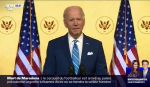 Présidentielle américaine: Joe Biden appelle Donald Trump à respecter sa victoire