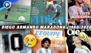 La presse mondiale rend un magnifique hommage au Dieu du football, Diego Armando Maradona