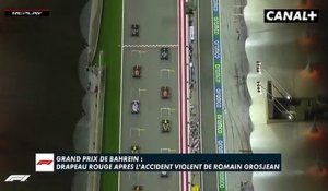 Explosion de la voiture de Romain Grosjean