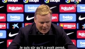 11e j. - Koeman : "Le geste de Messi pour Maradona ? Un grand moment !"