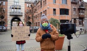 Adelaïde Charlier participe aux 60 heures de manifestation pour le climat