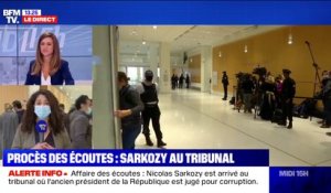 Procès des écoutes: Nicolas Sarkozy est arrivé au tribunal