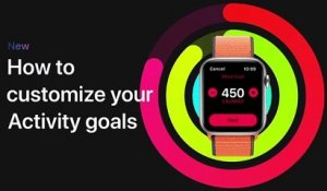 Comment personnaliser ses objectifs d'activité sur l'Apple Watch — Apple Support