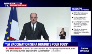 Covid-19: "Environ un million de personnes" devraient être vaccinées lors de la première phase, selon Jean Castex