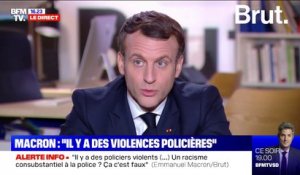 Marche des libertés à Paris: Macron dénonce des "gens ensauvagés" qui ont attaqué une policière
