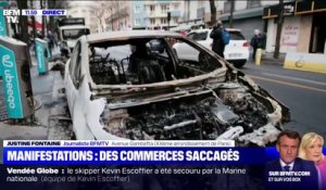 Au lendemain de la manifestation parisienne, les habitants constatent les dégâts