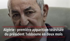 Algérie : première apparition télévisée du président Tebboune en deux mois