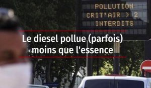 Le diesel pollue (parfois) moins que l'essence