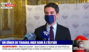 Gabriel Attal assure qu'Emmanuel Macron poursuit son travail à distance