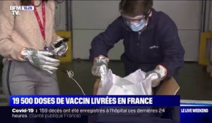 Covid-19: les 19.500 premières doses de vaccin sont arrivées en France