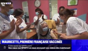 Covid-19: Mauricette, la première française vaccinée