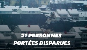 En Norvège, un énorme glissement de terrain fait plusieurs blessés et des disparus