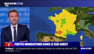 Crues: quatre départements placés en vigilance orange par Météo France