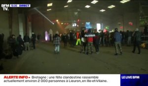 Les images de la rave-party géante toujours en cours à Lieuron en Bretagne